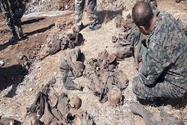 کشف گور دسته جمعی حاوی اجساد نیروهای سوری در حومه حماه کشف گور دسته جمعی حاوی اجساد نیروهای سوری در حومه حماه