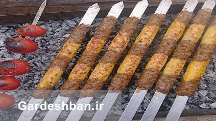 طرز تهیه کباب کوبیده دو رنگ اصیل ایرانی