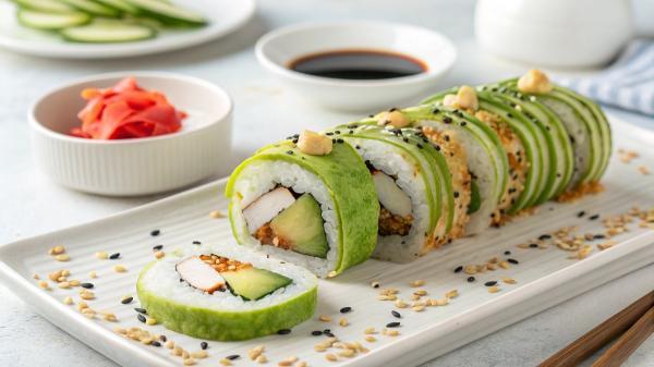 طرز تهیه سوشی با خیار به روش ژاپنی